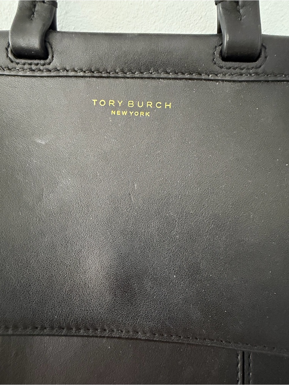 Tory Burch Black Leather Structured Back Pack Handbag - Picture 2 of 13